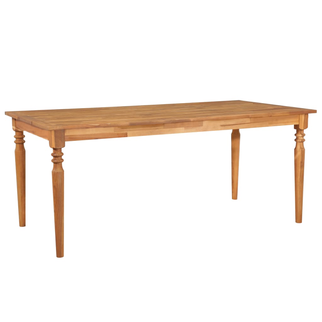Patio Table Solid Acacia Wood Brown 45595