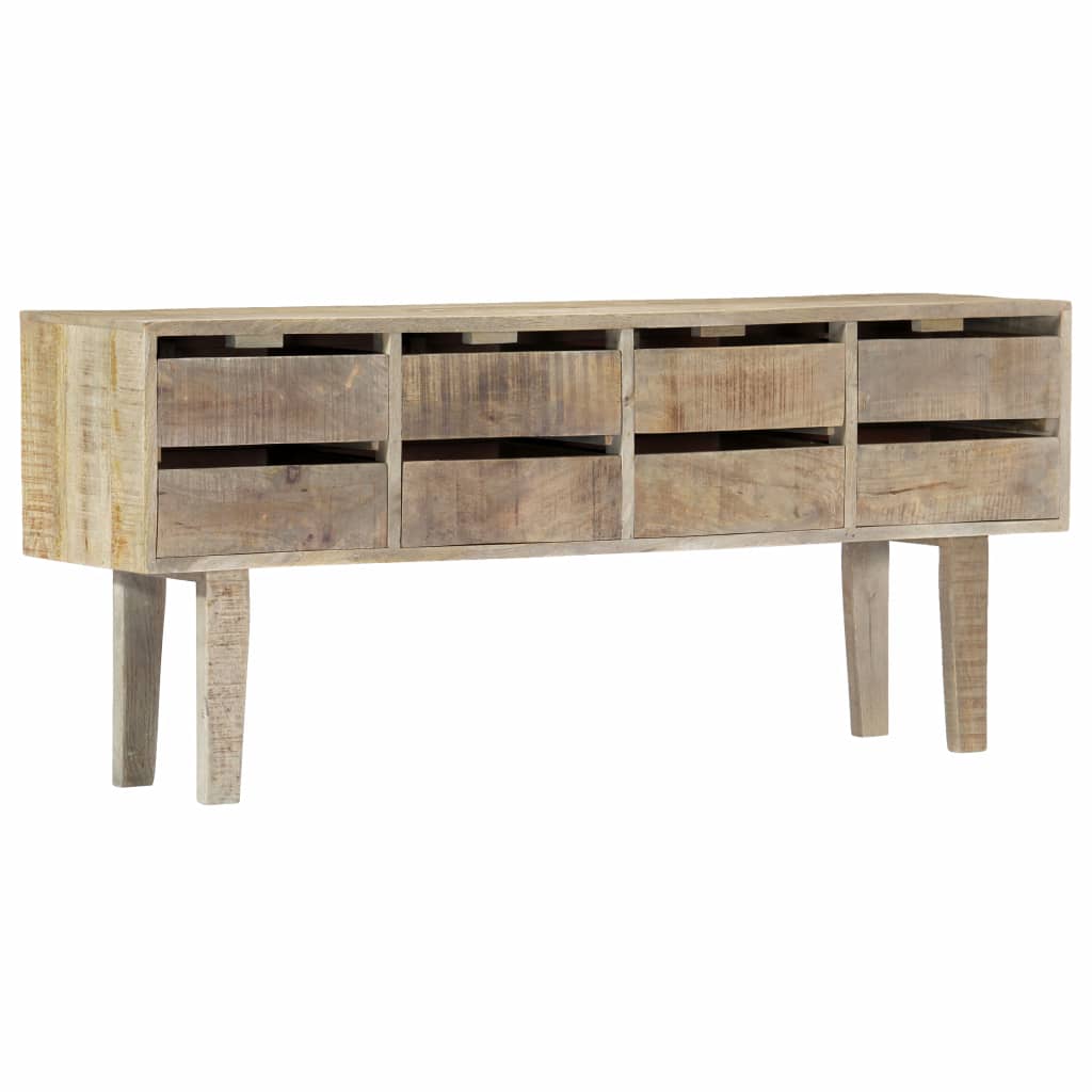 Hand Carved Sideboard Solid Reclaimed Wood Multicolo 247910