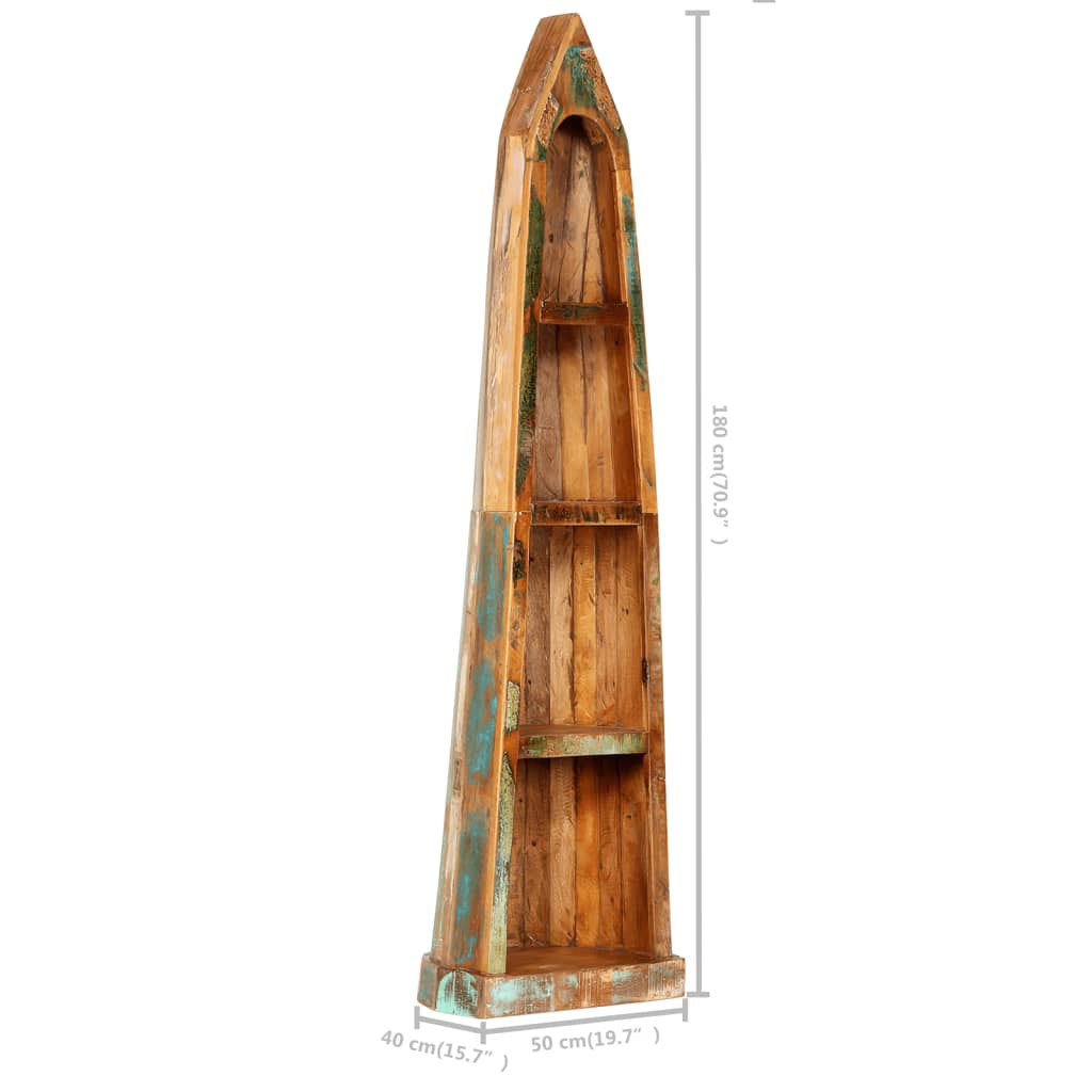 Bookshelf Solid Reclaimed Wood Multicolour 247661