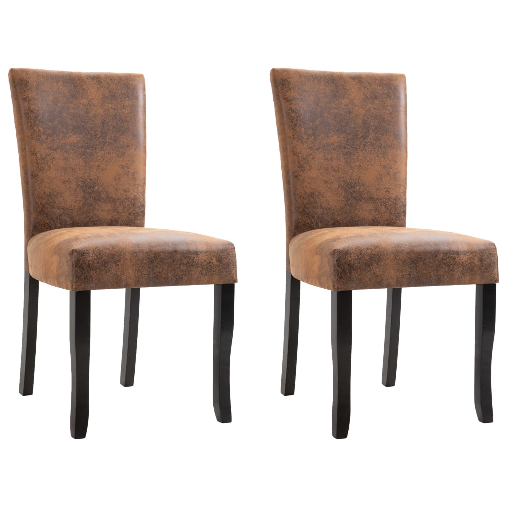 Dining Chairs Wine Faux Leather Red 249290