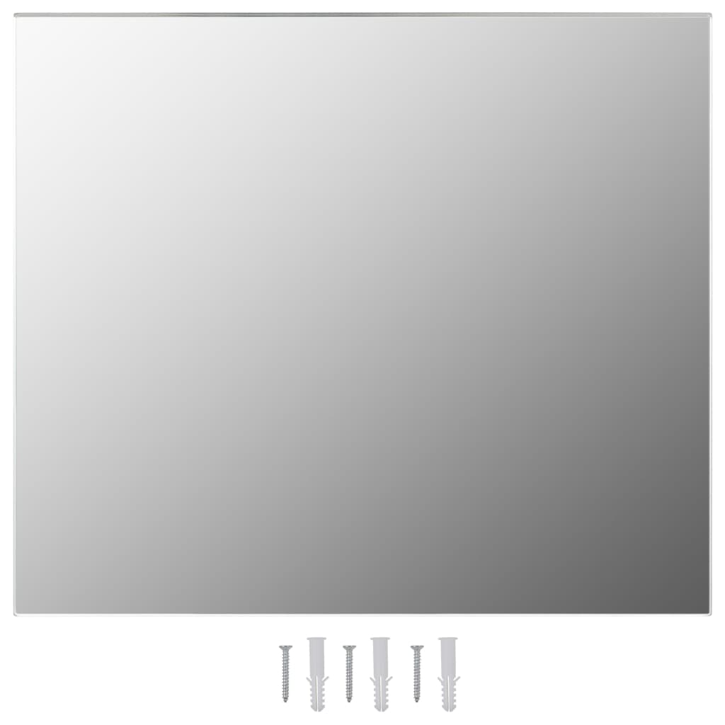 Frameless Mirror Glass Silver 283645