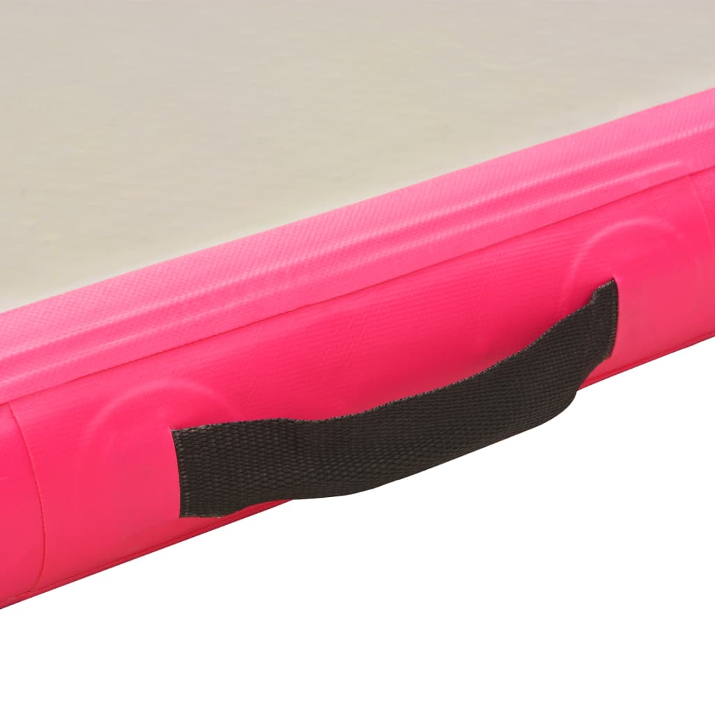Inflatable Gymnastics Mat With Pump Pvc Pink 91912