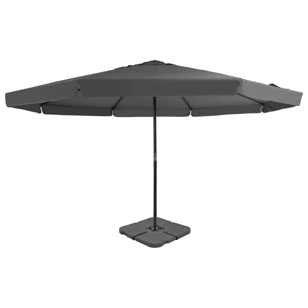 Outdoor Umbrella With Portable Base Anthracite Grey 276323