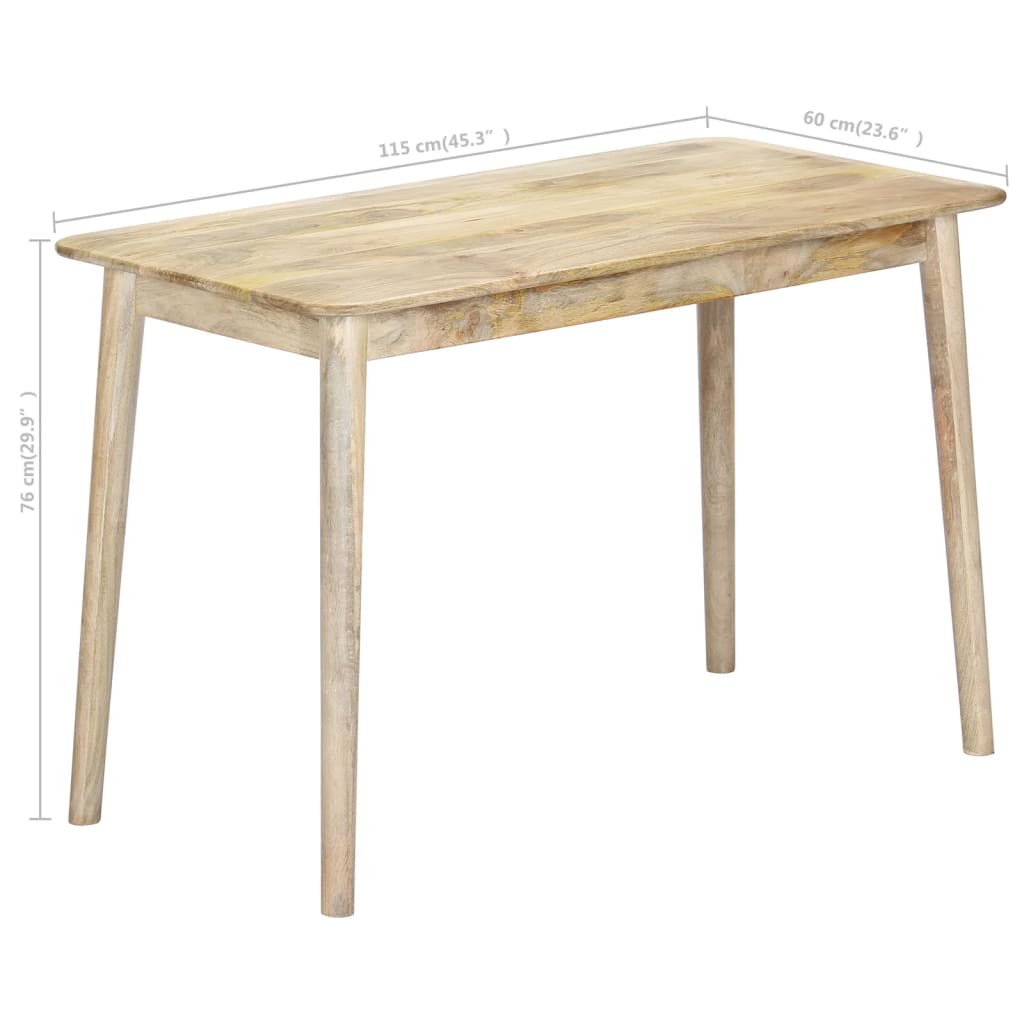 Dining Table Solid Mango Wood Brown 282718