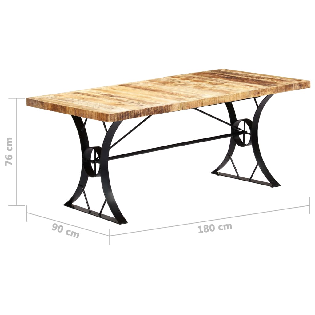 Dining Table Solid Mango Wood Brown 282766
