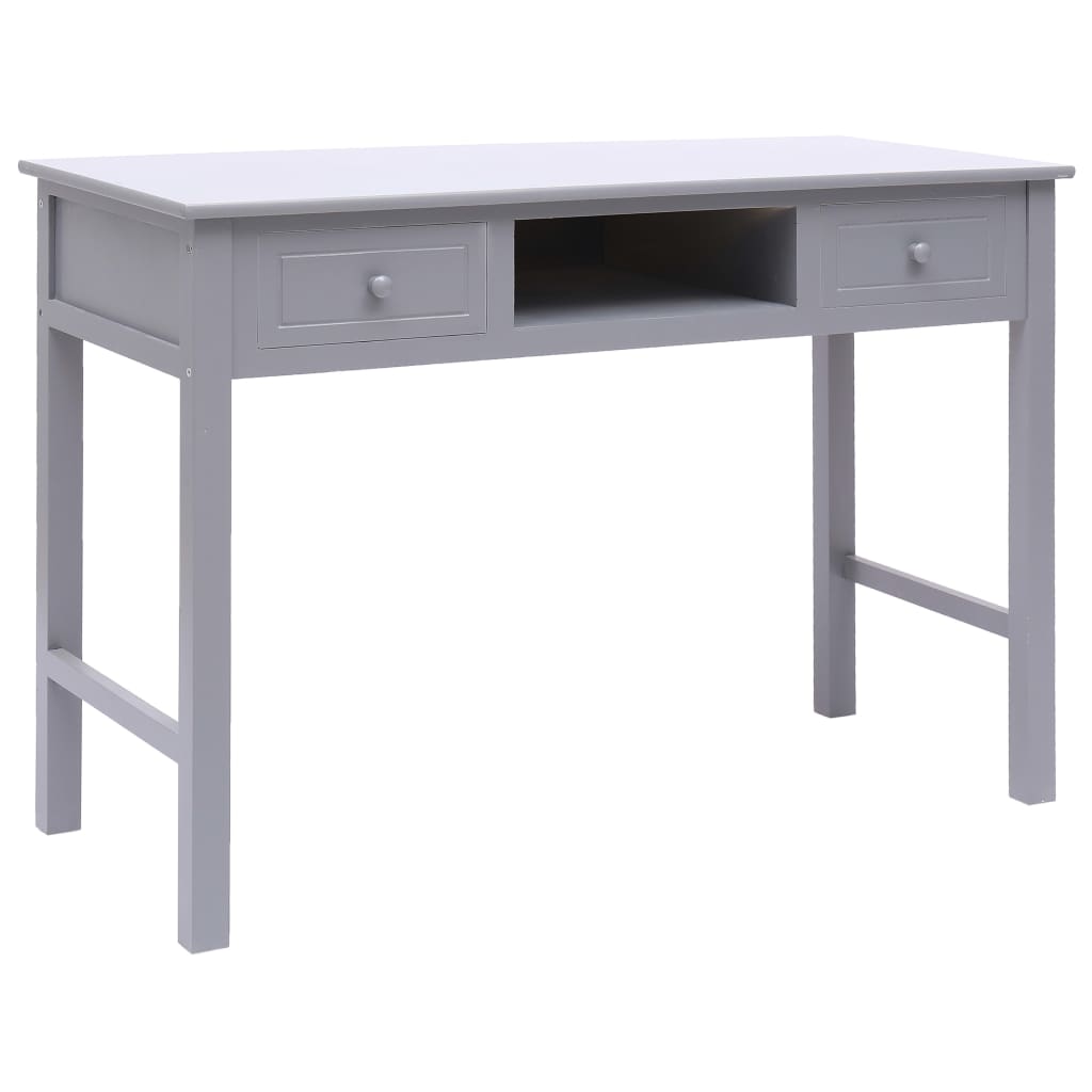Writing Desk Gray Wood Grey 284153