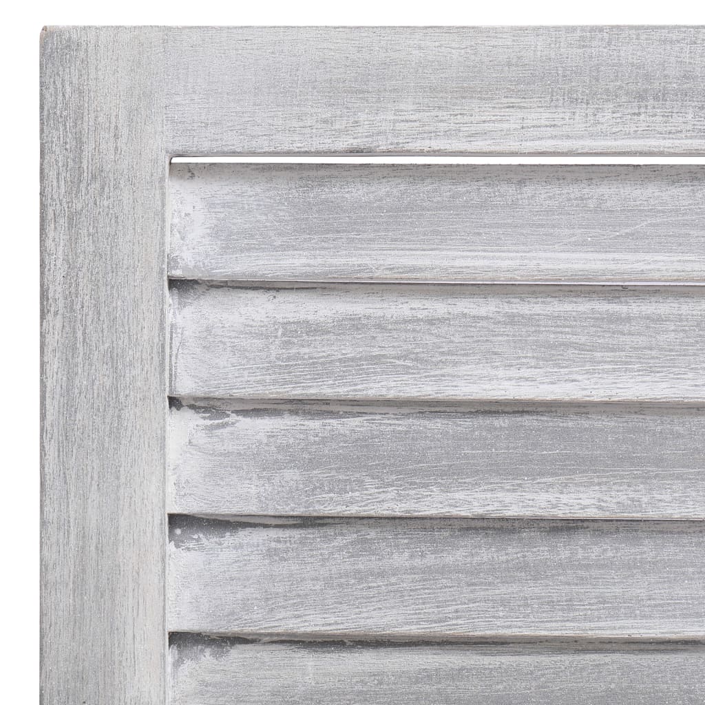 Panel Room Divider Wood White 284200