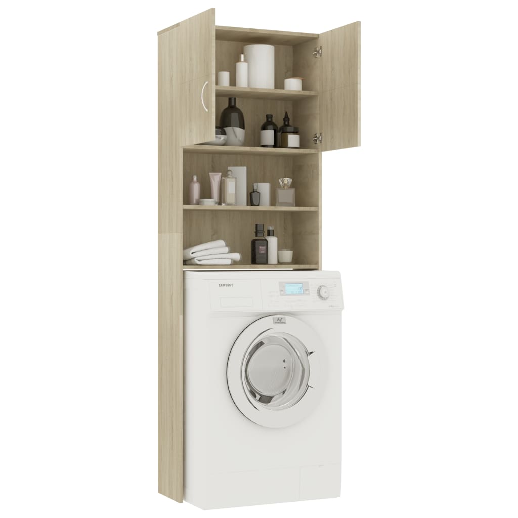 Washing Machine Cabinet Sonoma Oak Brown 800030
