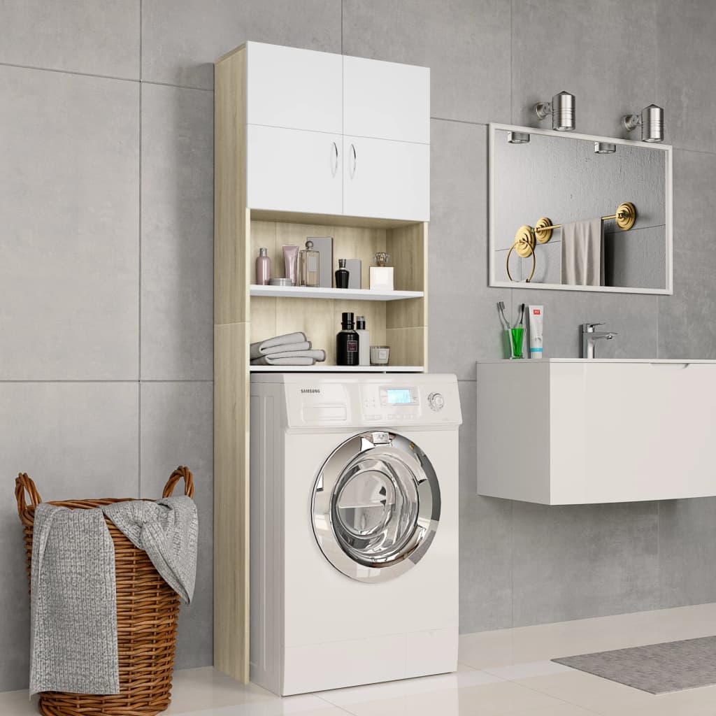 Washing Machine Cabinet Sonoma Oak Brown 800030