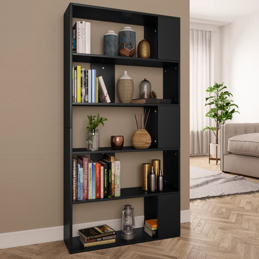 Book Cabinet Room Divider Black 800100