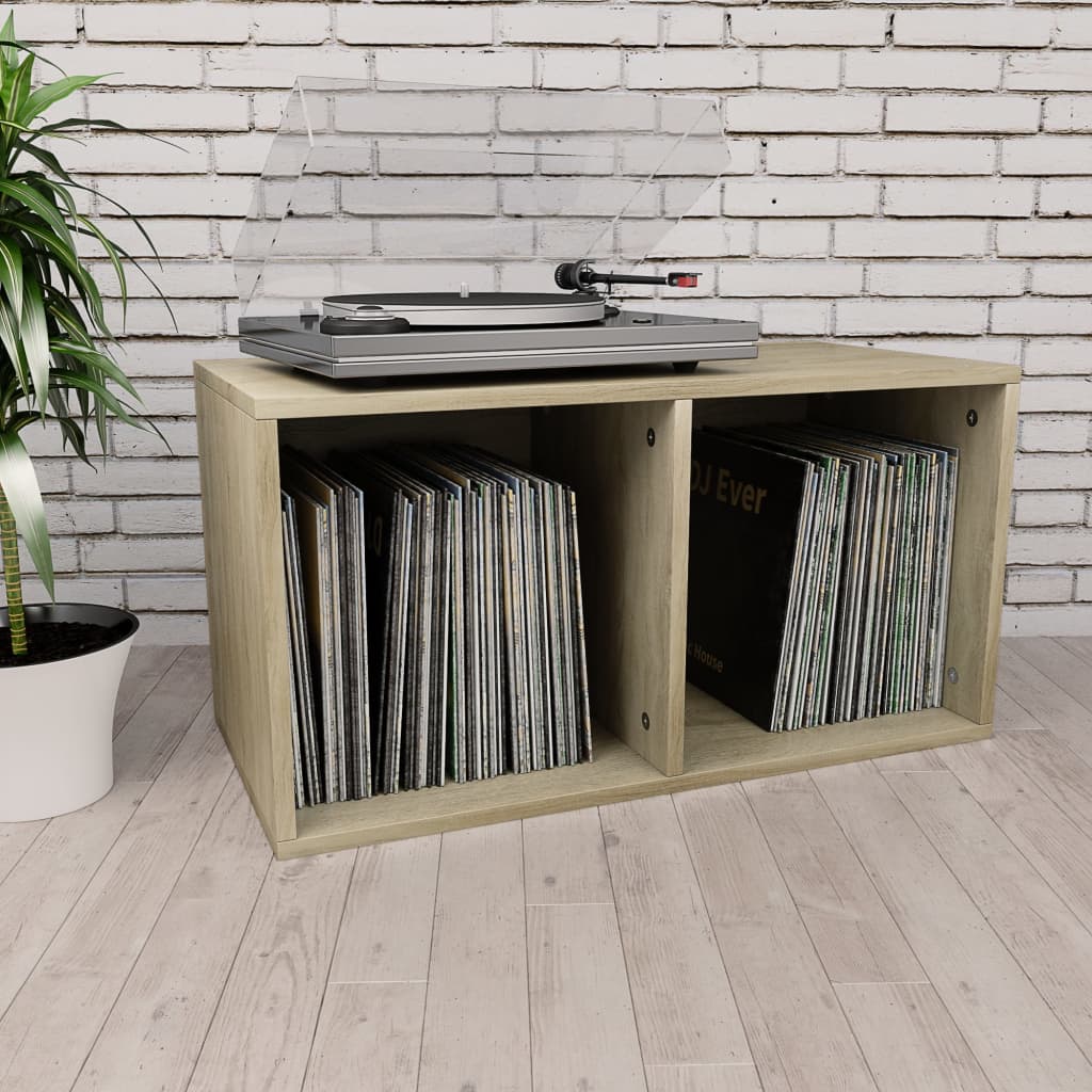 Vinyl Storage Box Sonoma Oak Brown 800120