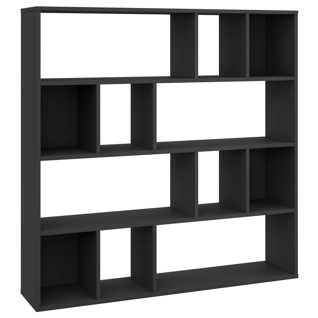 Room Divider Book Cabinet Gray Grey 800362