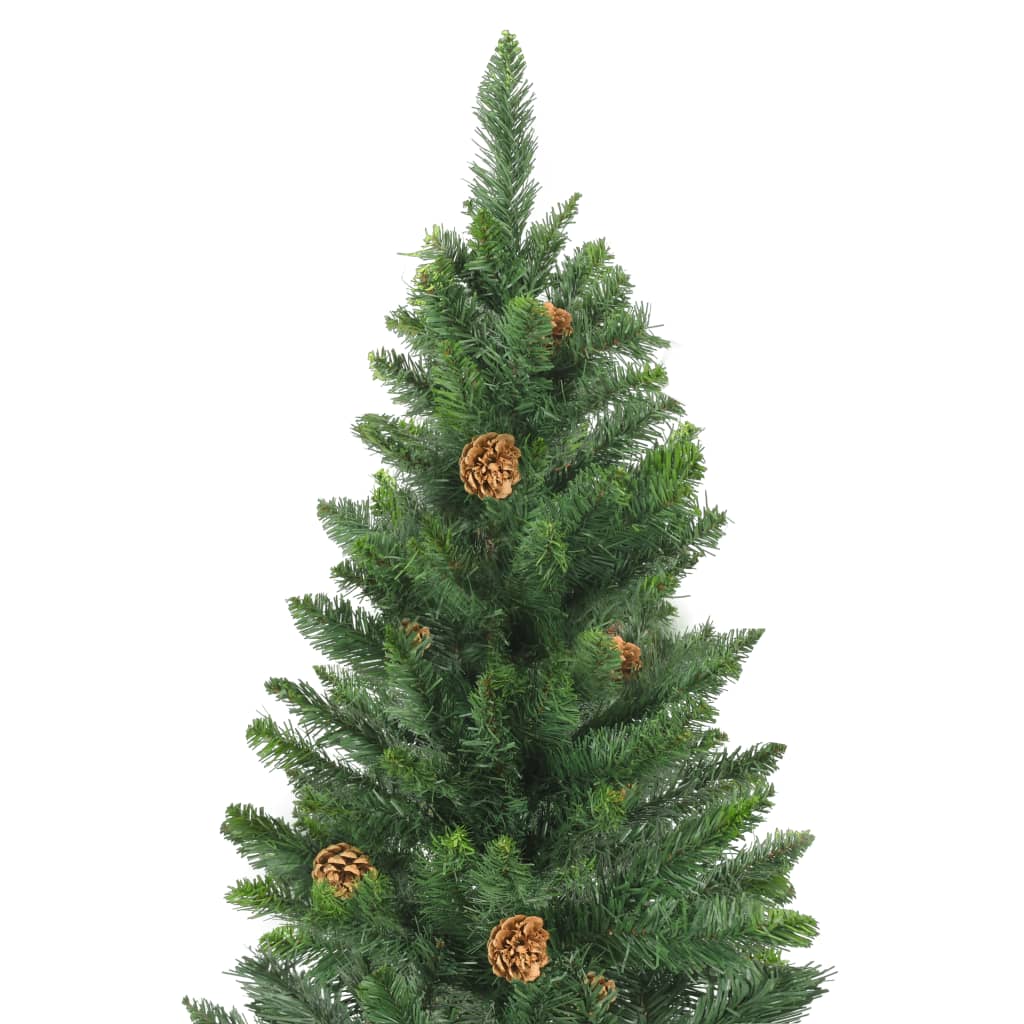 Artificial Christmas Tree With Pine Cones Green 284314