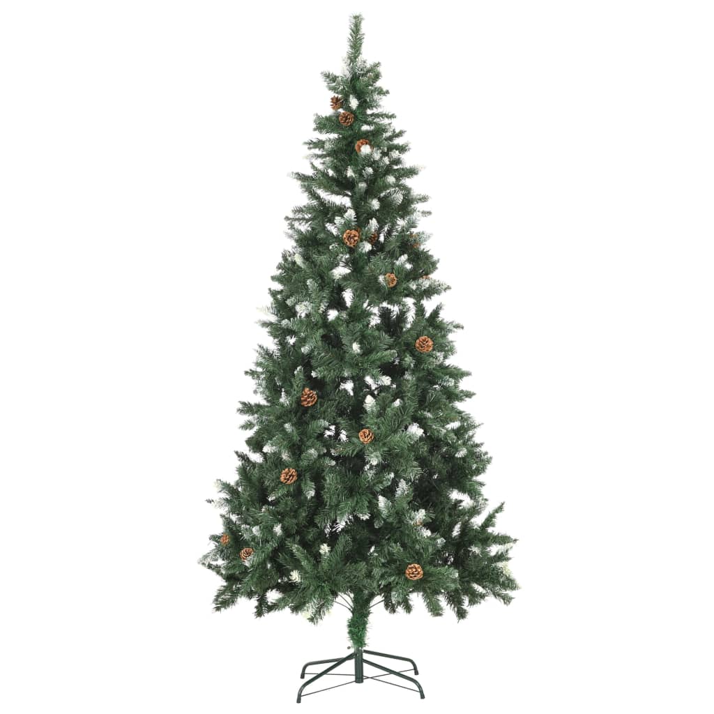 Artificial Christmas Tree With Pine Cones Green 284314