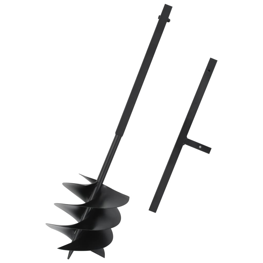Ground Drill With Handle Steel Black 145258