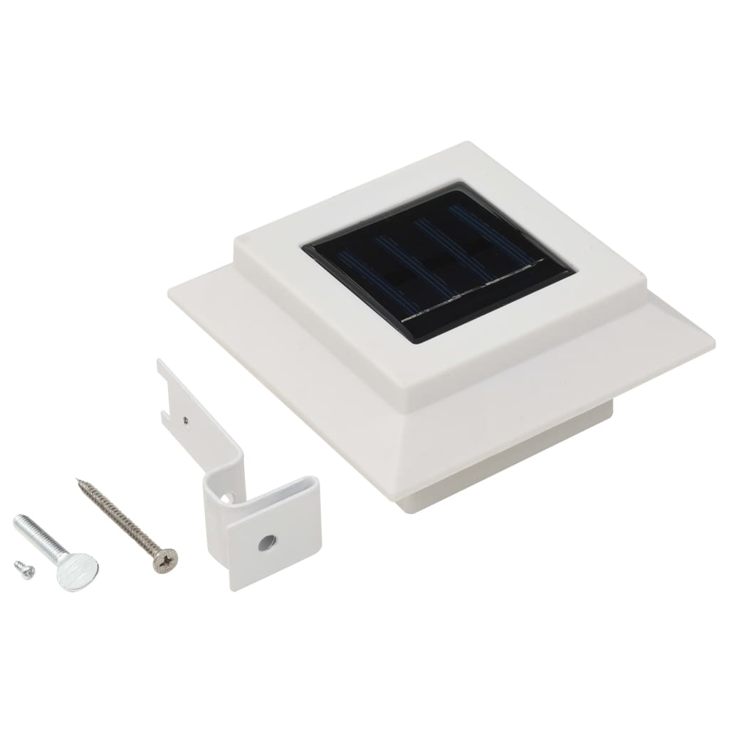 Outdoor Solar Lamps Led Square Black 277136
