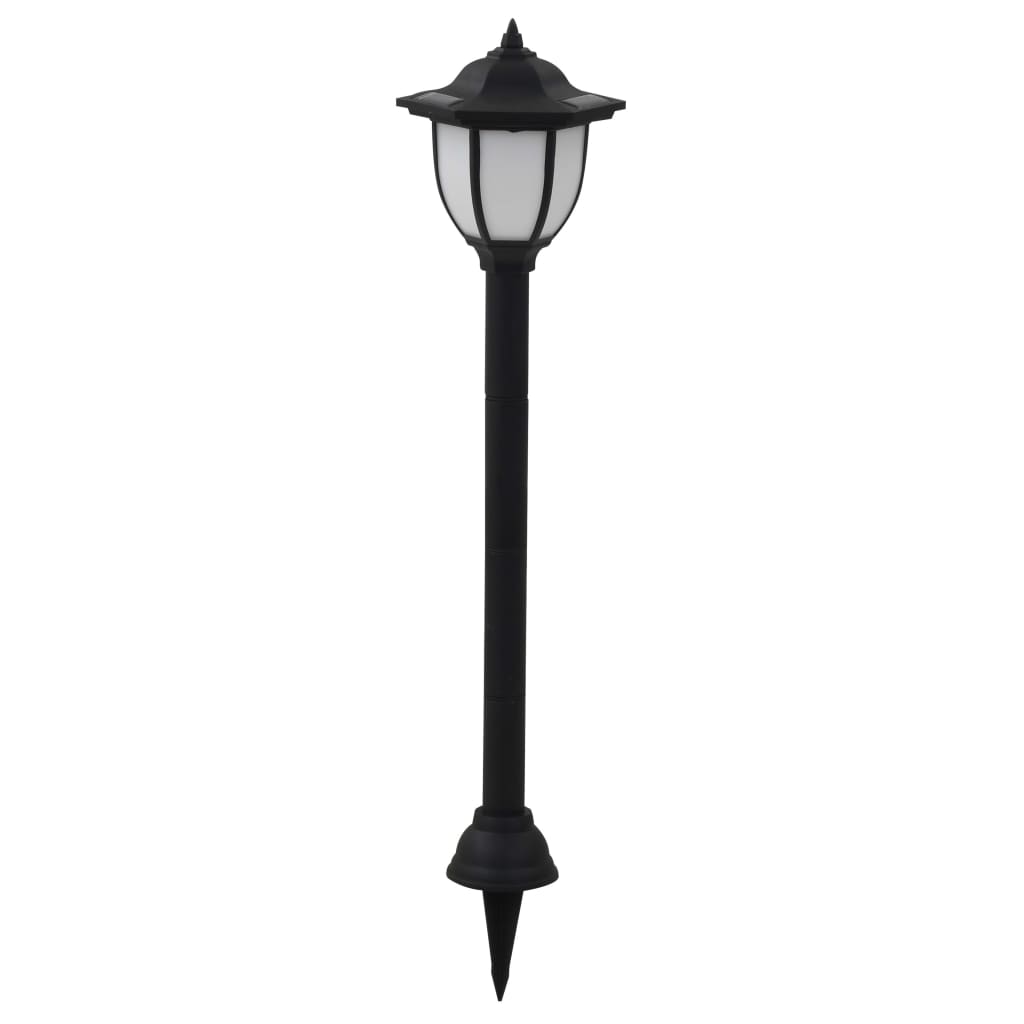 Outdoor Solar Lamps Led Square Black 277136