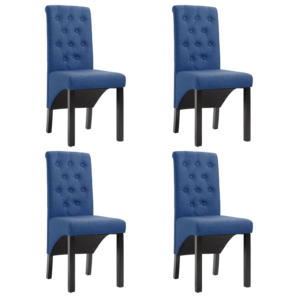 Dining Chairs Fabric Blue 277250