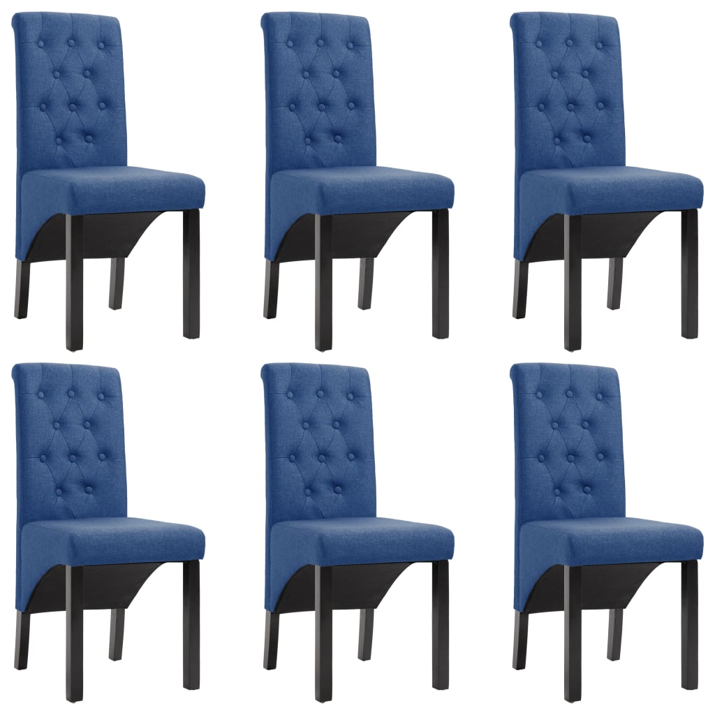 Dining Chairs Fabric Blue 277250