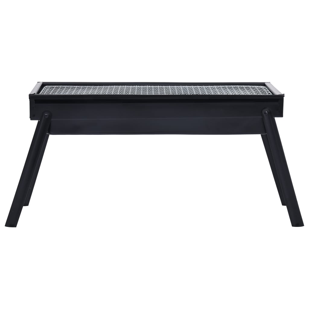 Portable Camping Bbq Grill Steel Black 46610
