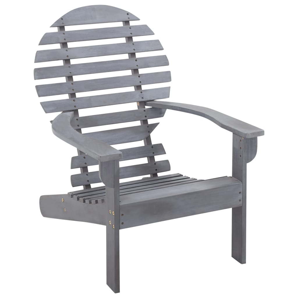 Adirondack Chair Solid Acacia Wood Brown 46321