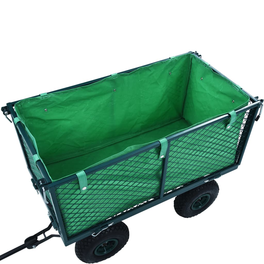 Garden Cart Liner Green Fabric Brown 145728
