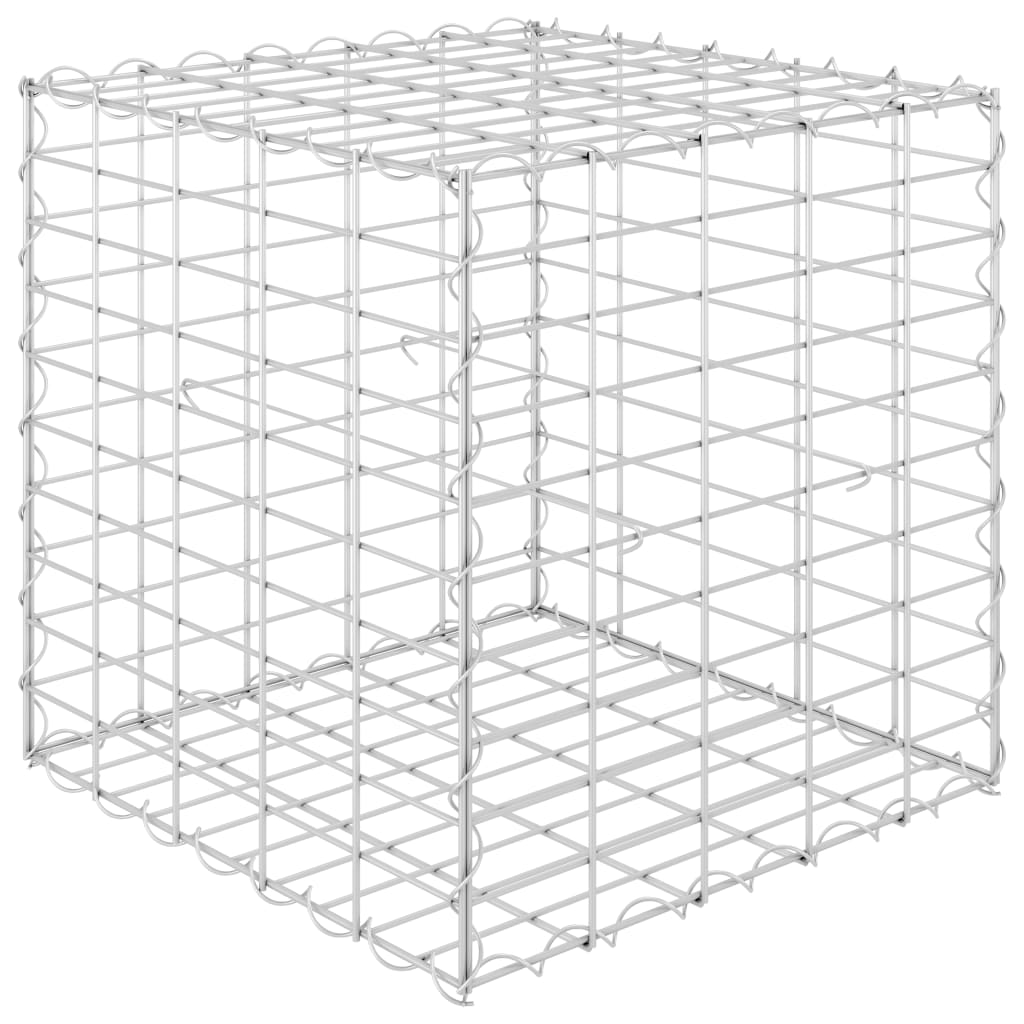 Cube Gabion Raised Bed Steel Wire Silver 145650