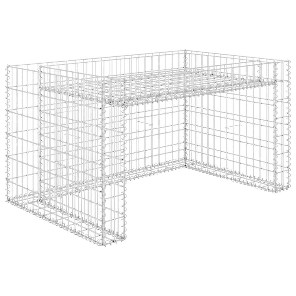 Lawn Mower Garage With Raised Bed Steel Wire Silver 145655