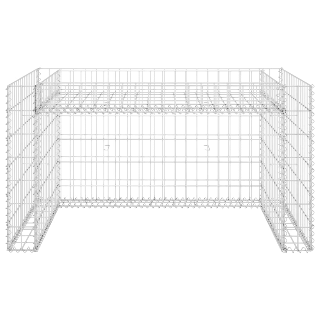 Lawn Mower Garage With Raised Bed Steel Wire Silver 145655