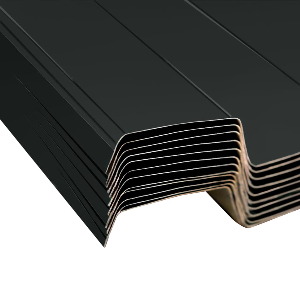 Roof Panels Galvanised Steel Anthracite 145720