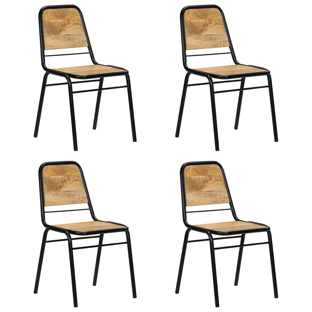 Cross Chairs Solid Mango Wood White 278771