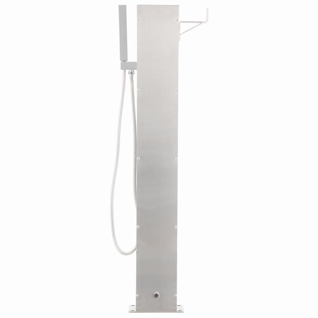 Outdoor Shower Stainless Steel Square Silver 48200