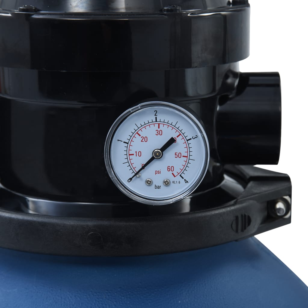 Pool Sand Filter With Position Valve Blue 92246