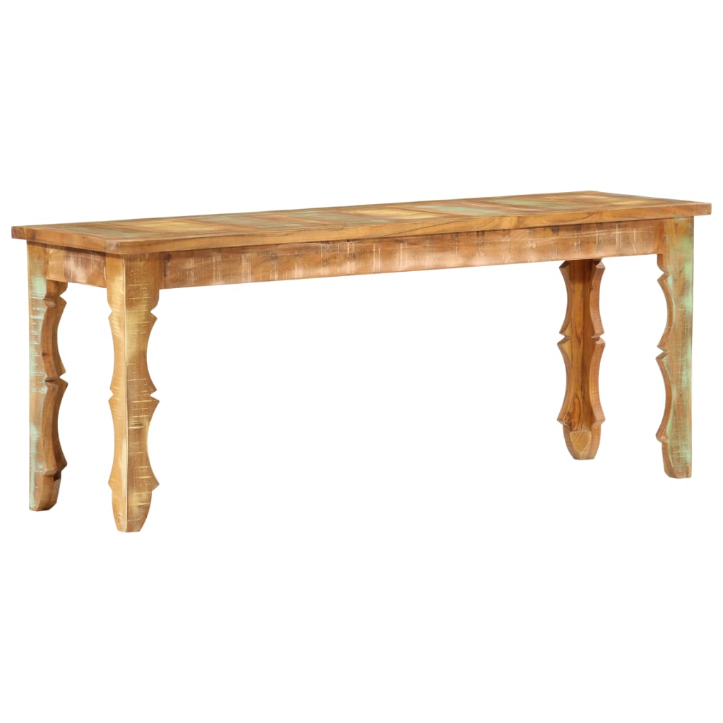 Bench Solid Reclaimed Wood Brown 286485