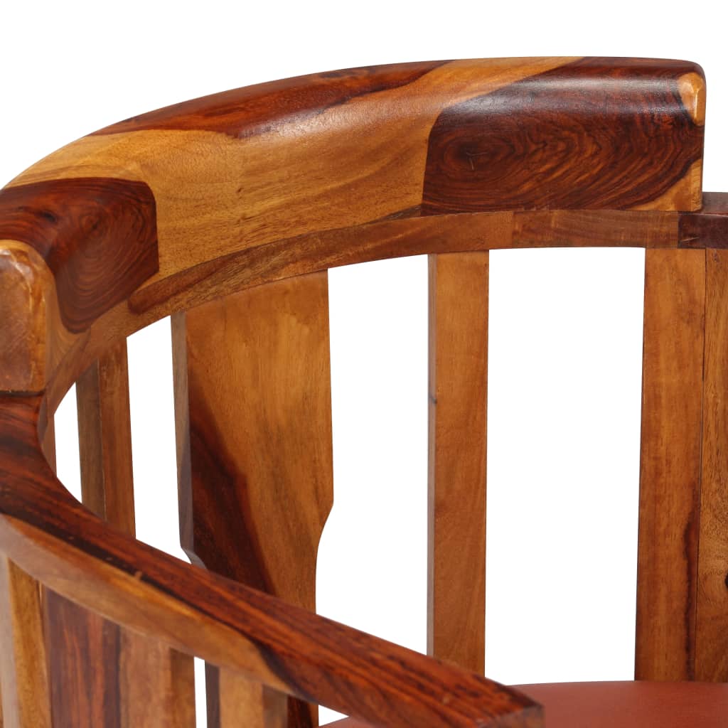 Dining Chairs Solid Acacia Wood Sheesham Brown 279137