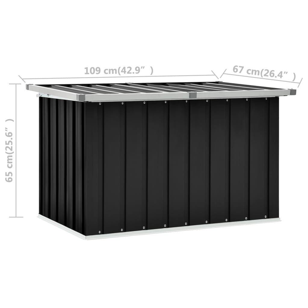 Patio Storage Box Gray Grey 46258