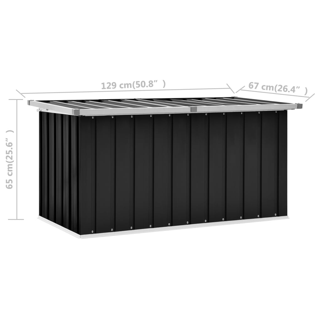 Patio Storage Box Gray Grey 46262