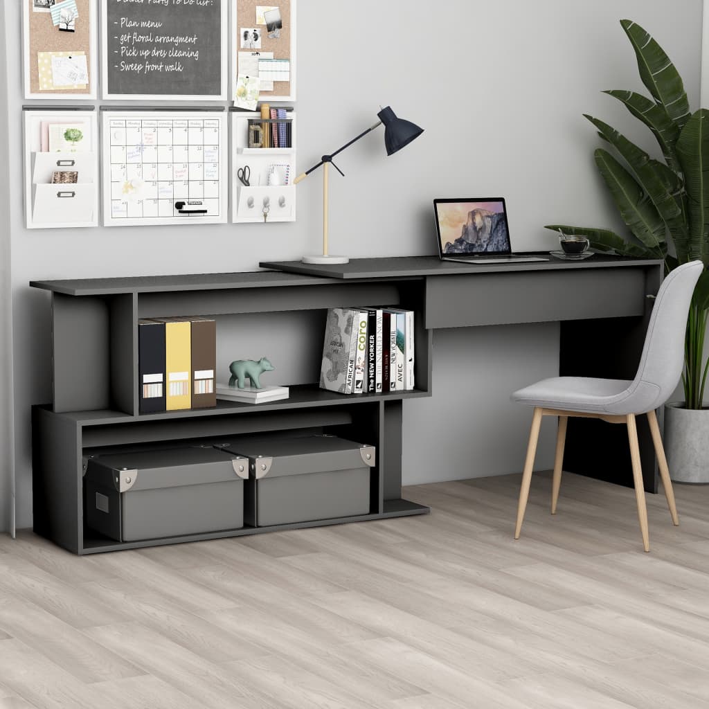 Corner Desk Gray Grey 801100