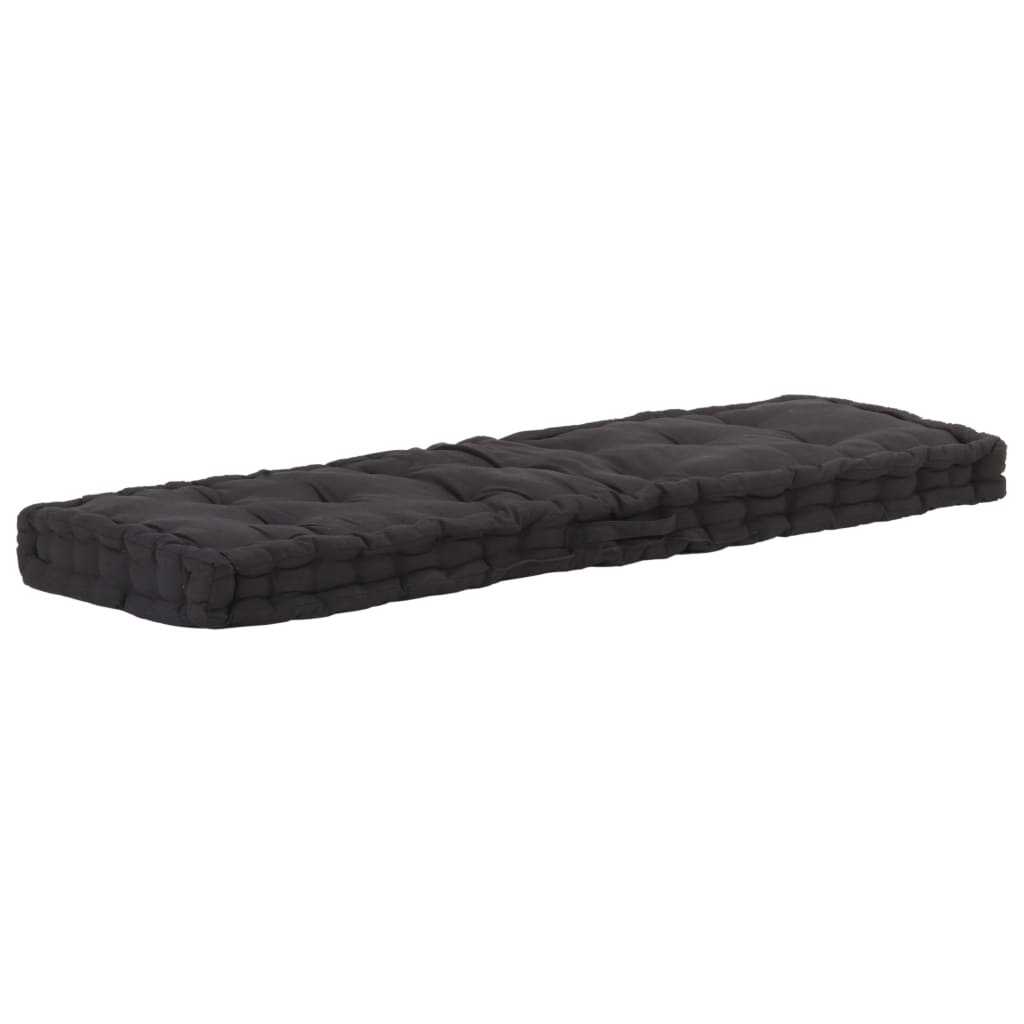 Pallet Floor Cushion Cotton Black 48673