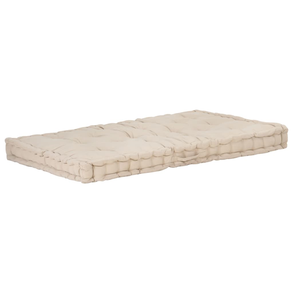 Pallet Floor Cushion Cotton Beige 48680