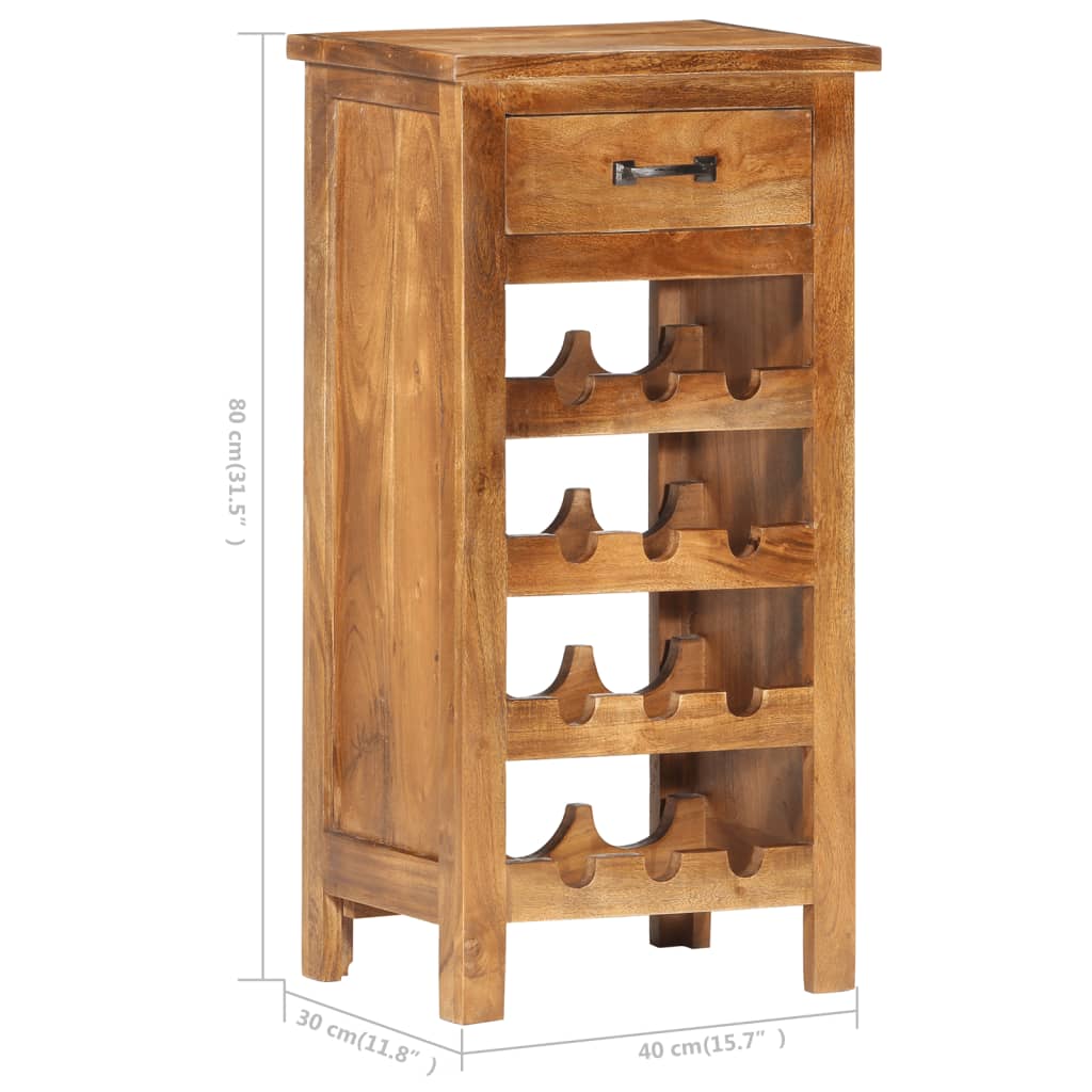 Wine Cabinet Solid Acacia Wood Brown 287482