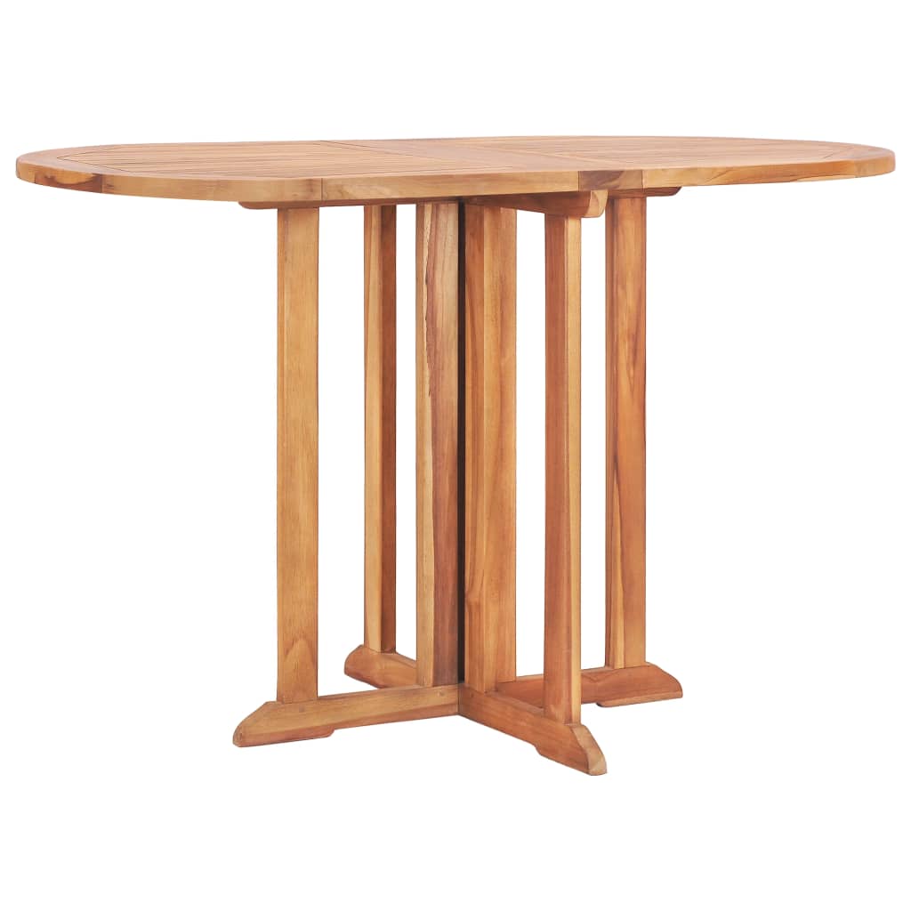 Folding Butterfly Patio Table Solid Teak Wood Brown 49000