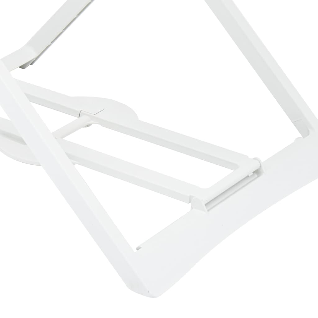 Folding Clothes Dry Rack Plastic White 48817