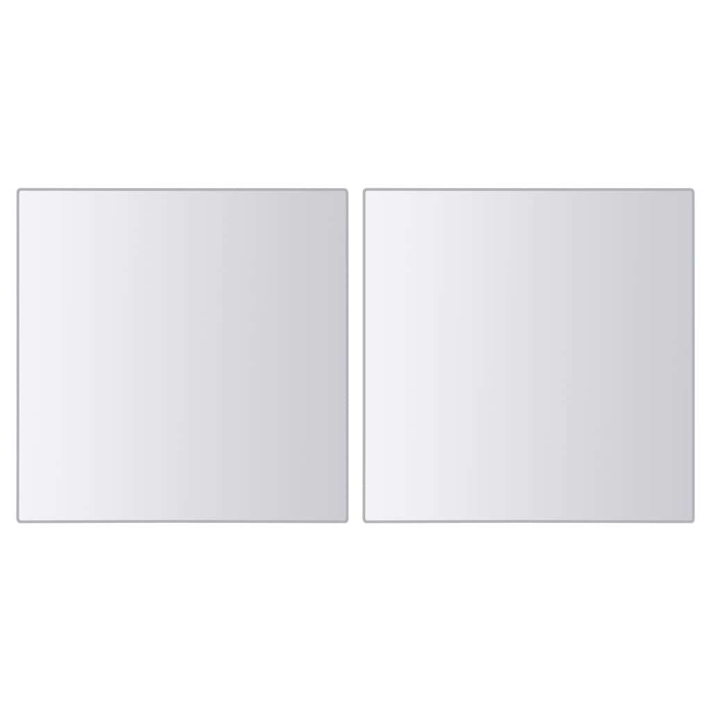 Mirror Tiles Square Glass Silver 3051490