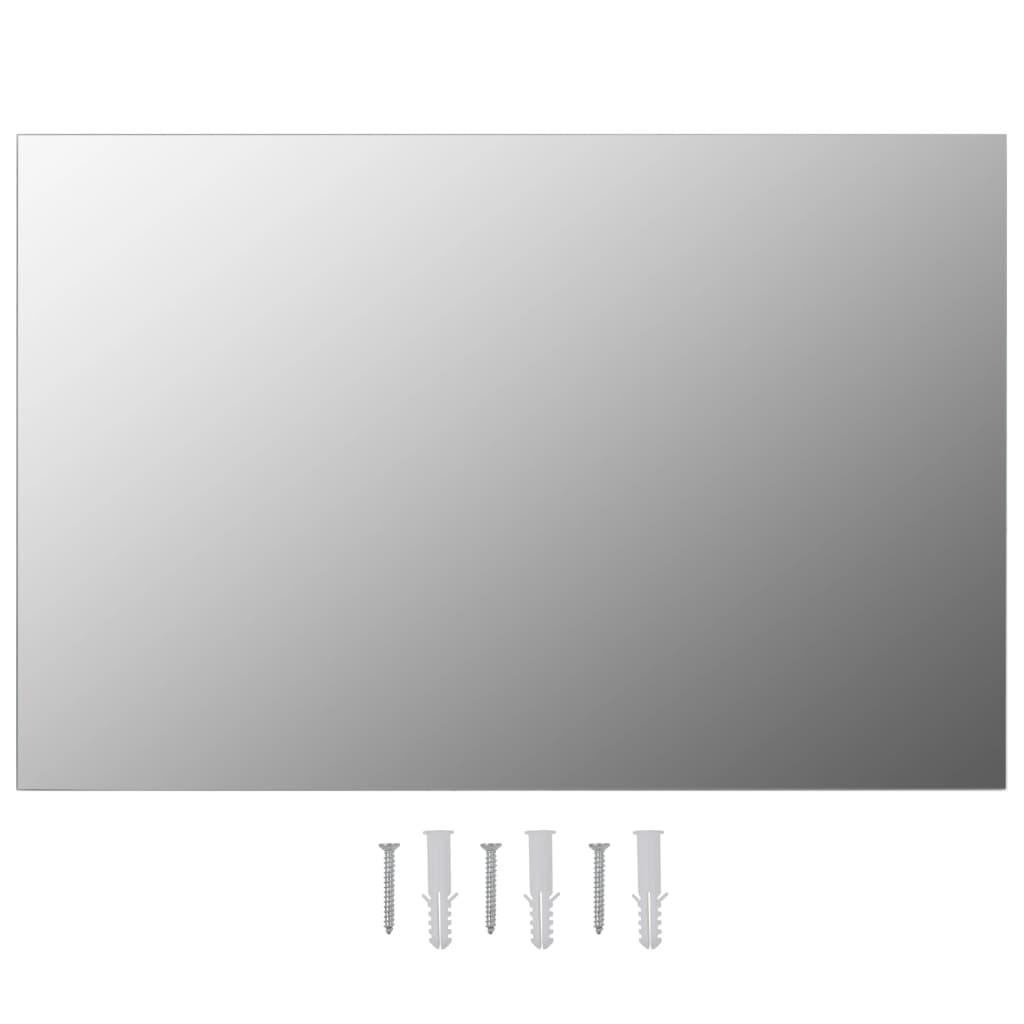 Wall Mirrors Square Glass Silver 3051621