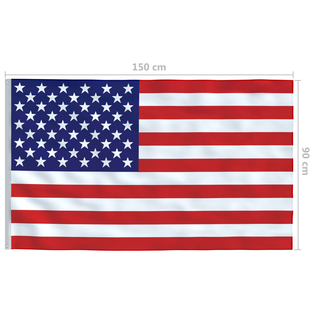 Us Flag And Pole Aluminum 3053354
