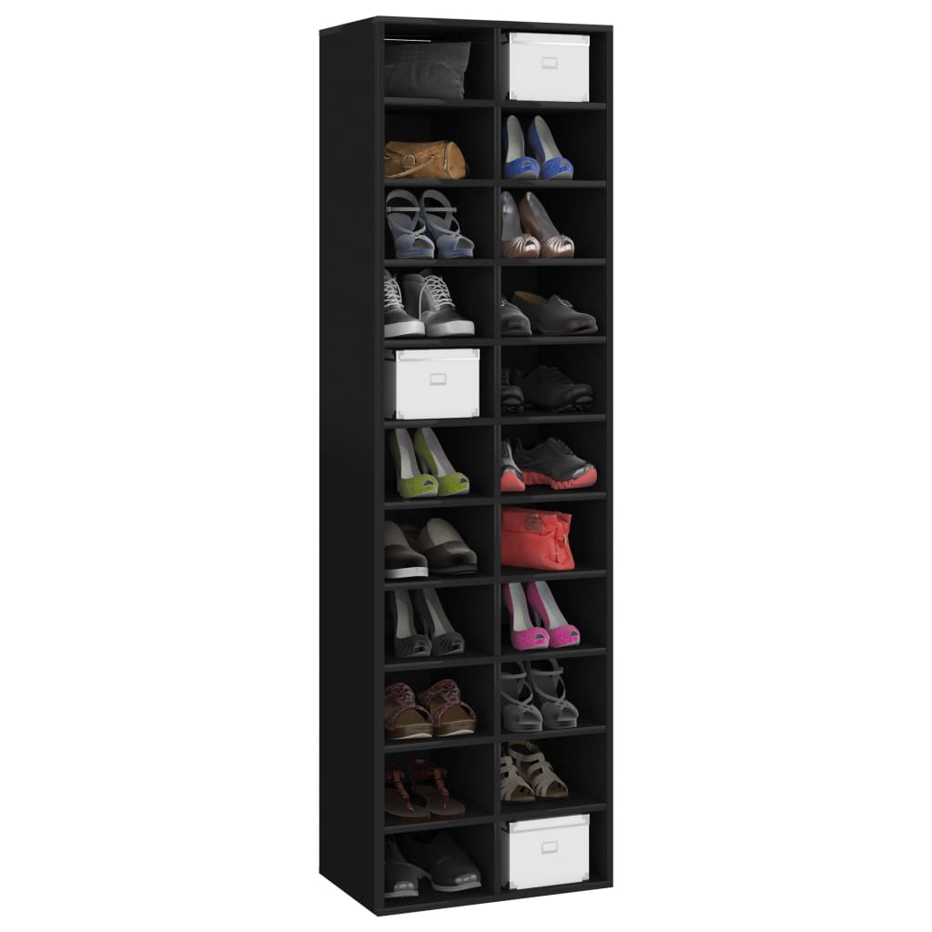 Shoe Cabinet High Gloss White 802234