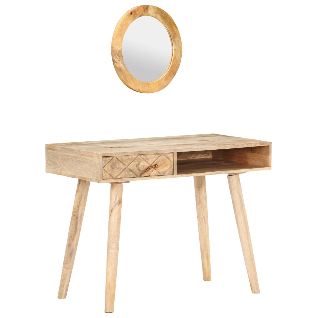 Dressing Table Solid Mango Wood Brown 289636