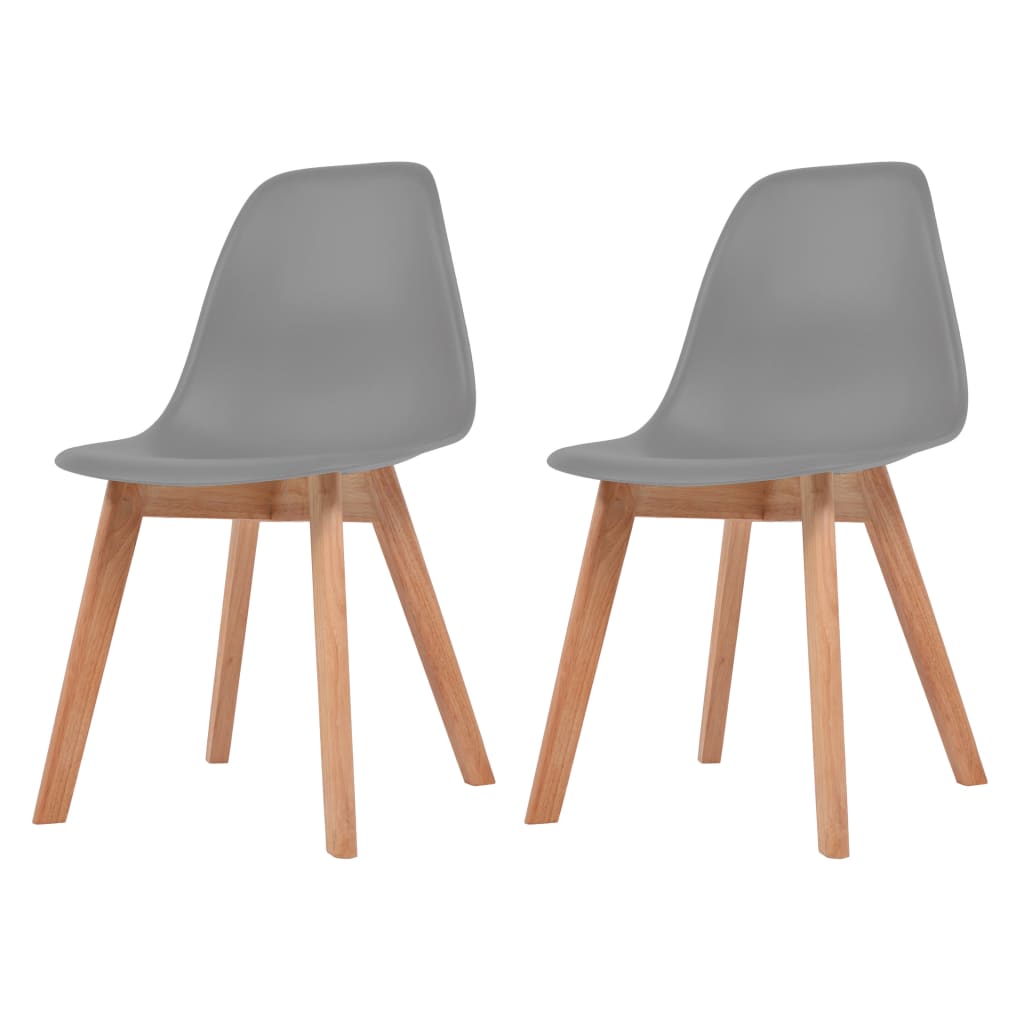Dining Chairs Gray Plastic Grey 288380