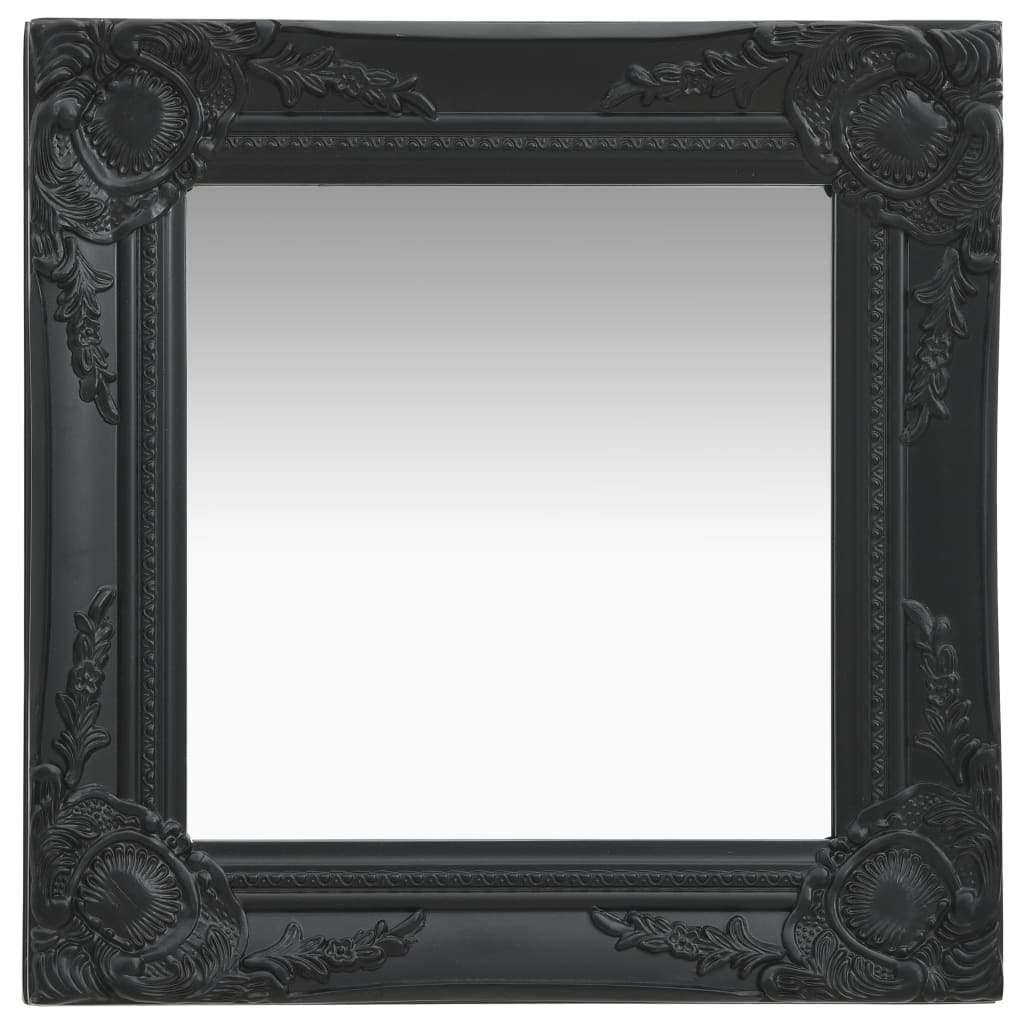 Wall Mirror Baroque Style White 320304